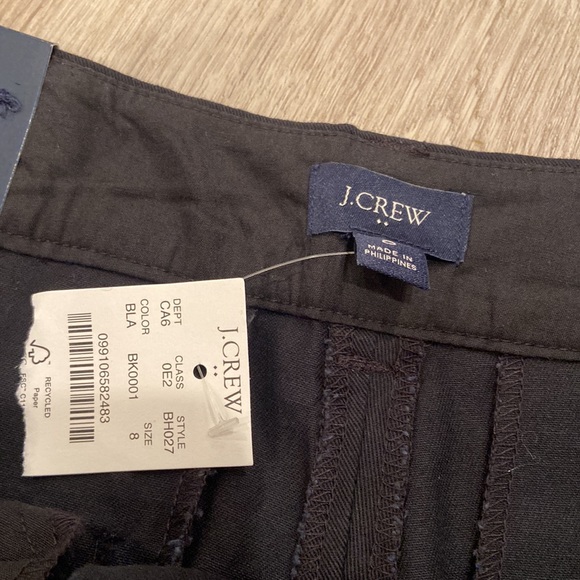 NWT J Crew Factory 4” Black Scalloped Shorts - Picture 3 of 4